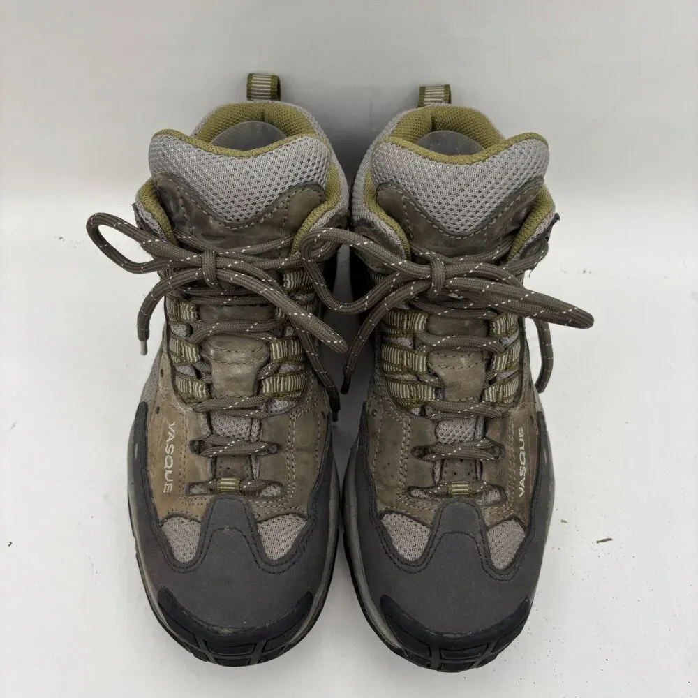 Vasque Womens 7.5 Gore-Tex Leather Hiking Shoes Vibram Trail Outdoor Brown